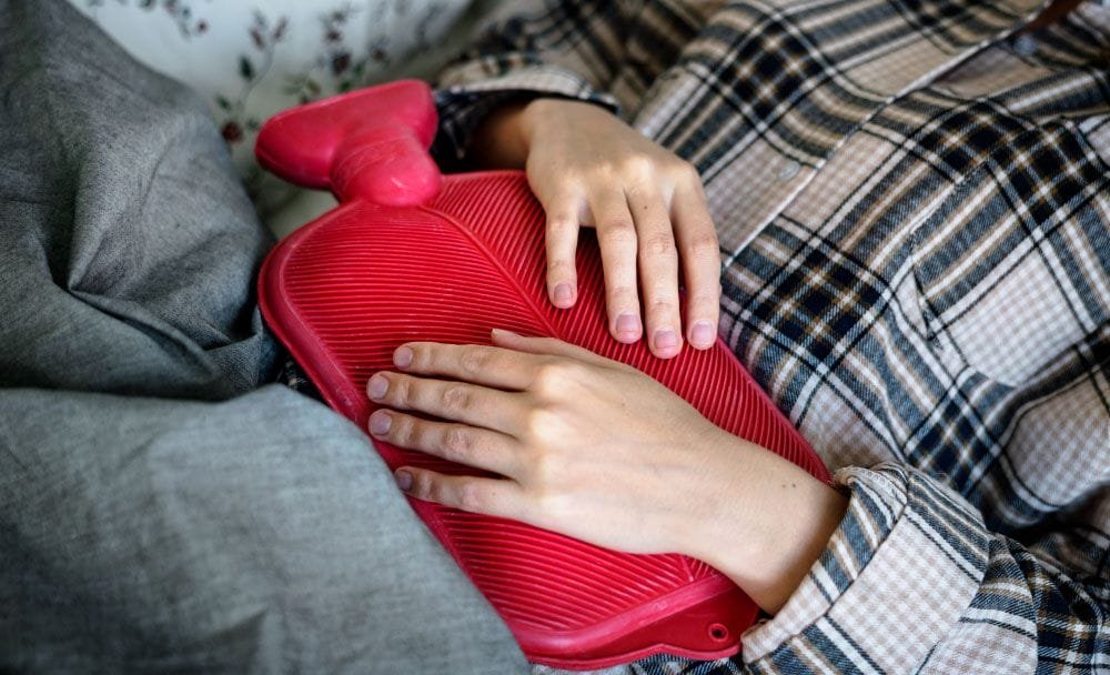 symptoms of menorrhagia - discomfort